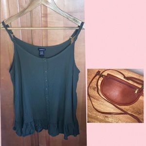 Lot  ➕ Torrid Top Bag Leather Cognac Rust Green